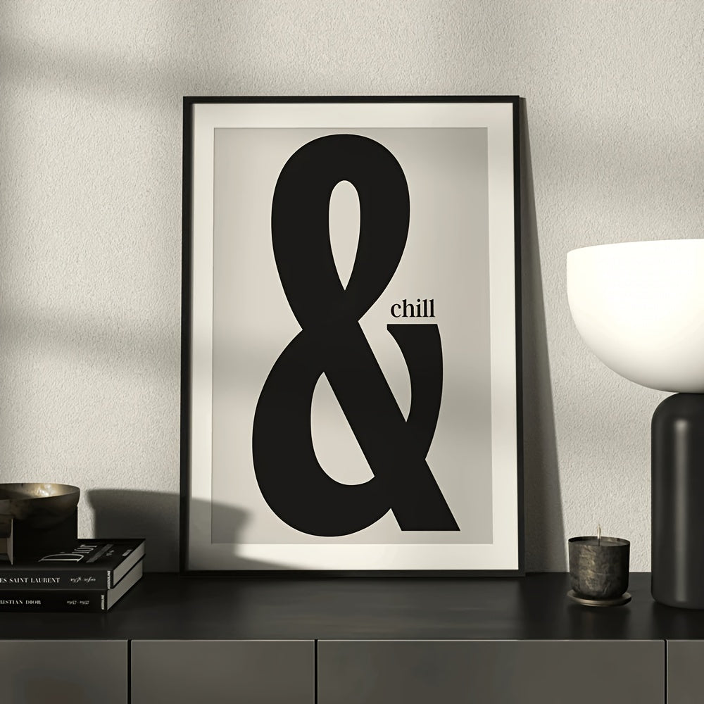 Black and beige minimalist wall art for living room, bedroom, or corridor