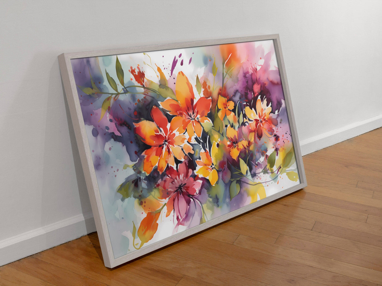 Watercolor painting or Watercolor prints - Top angle