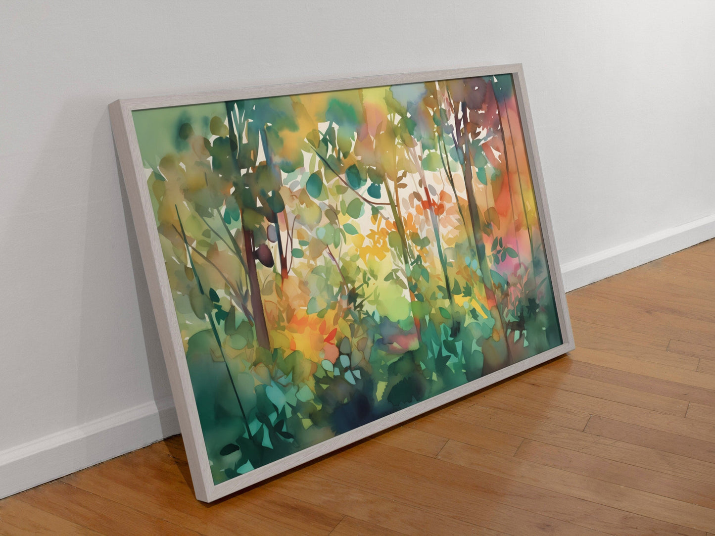 Framed Watercolor painting and Watercolor prints - Top angle