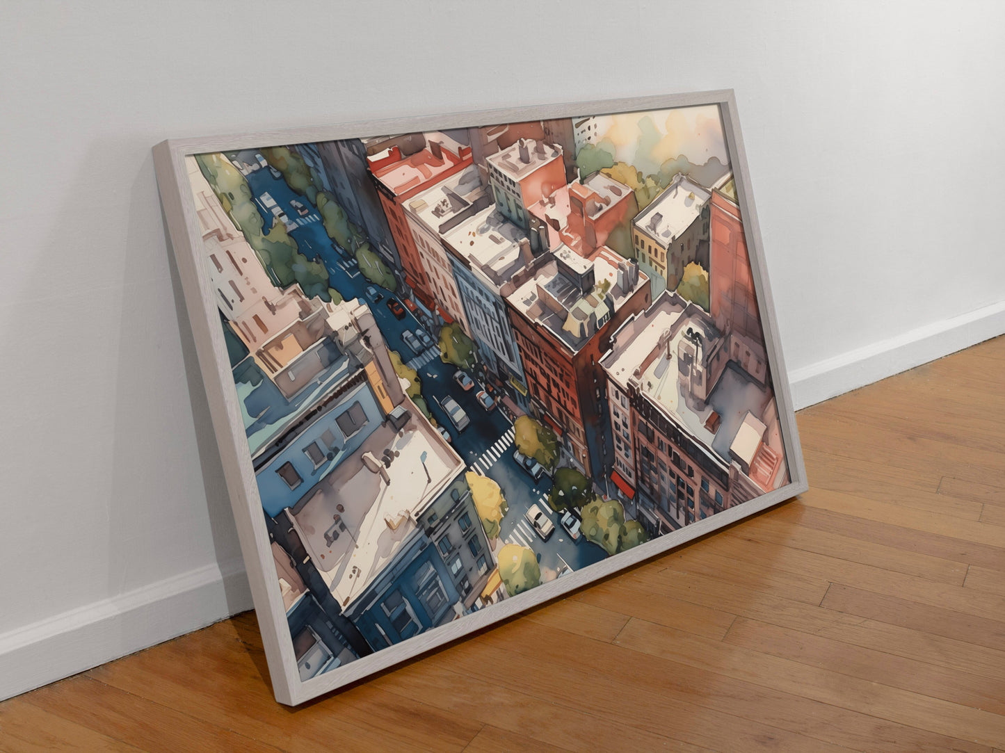 Watercolor painting and Watercolor prints - Top angle