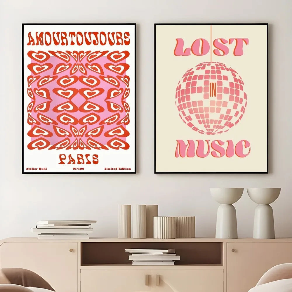 Sticky waterproof feminist art print for home and bedroom decoration