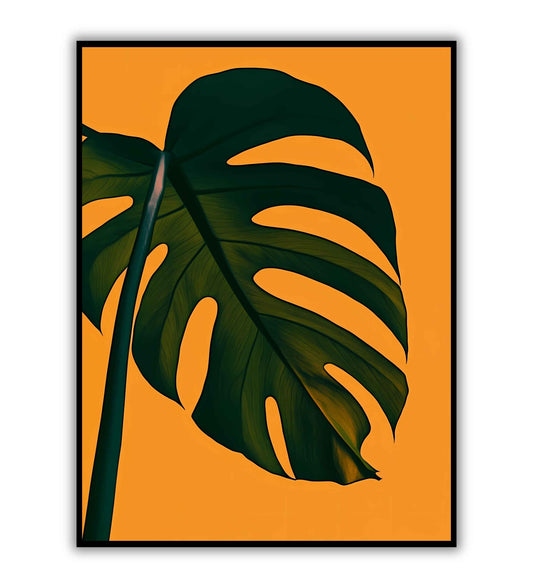 Monstera botanical wall art print for plant lovers