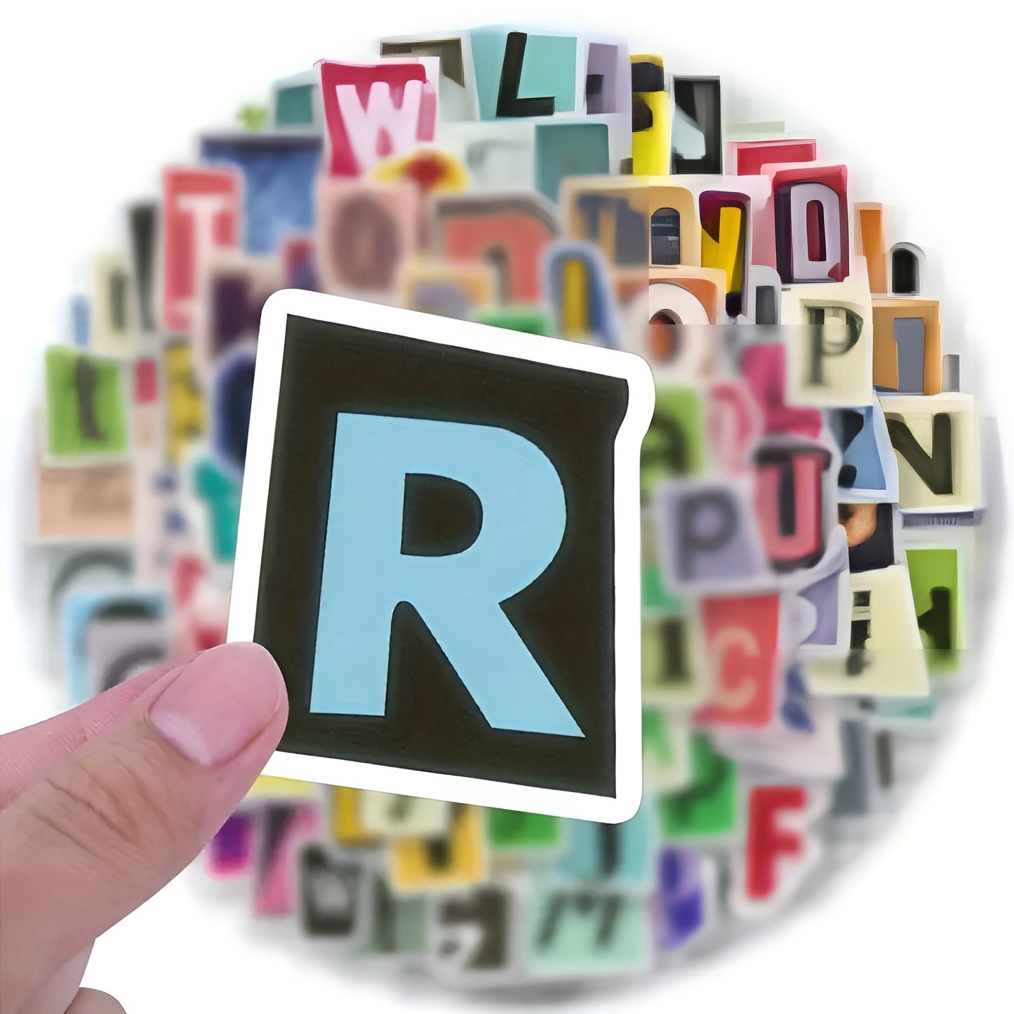 playful cartoon letter stickers set for craft enthusiasts