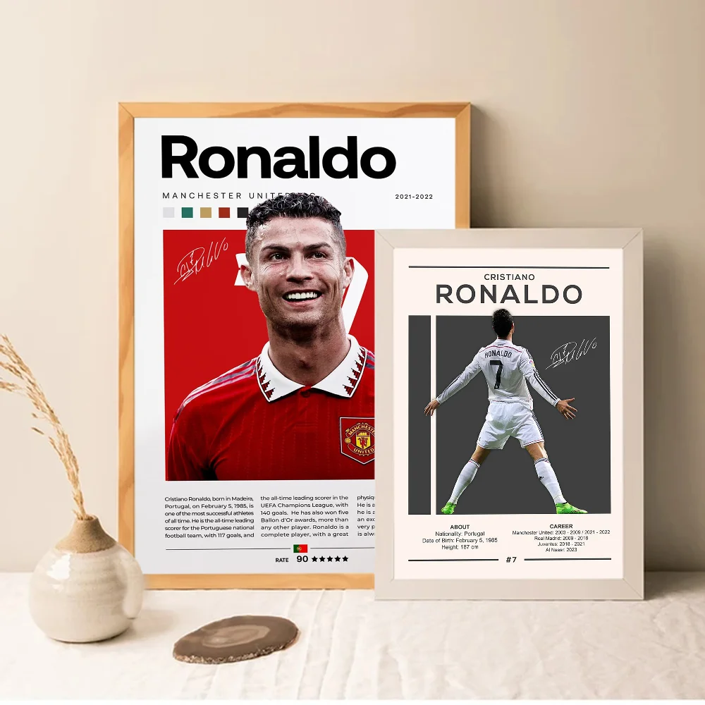 Portugal soccer legend CR7 anime wall art decoration