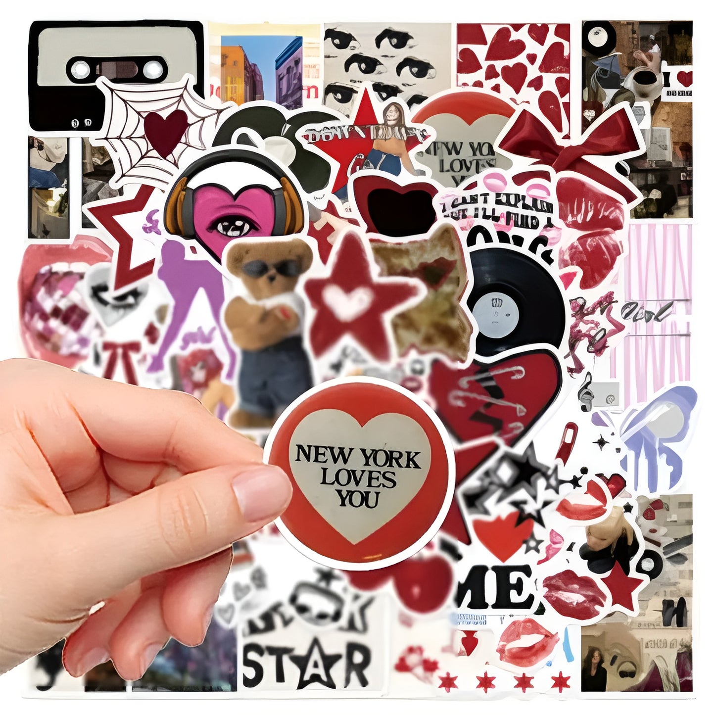 Waterproof vintage stickers perfect for customizing accessories and gifts