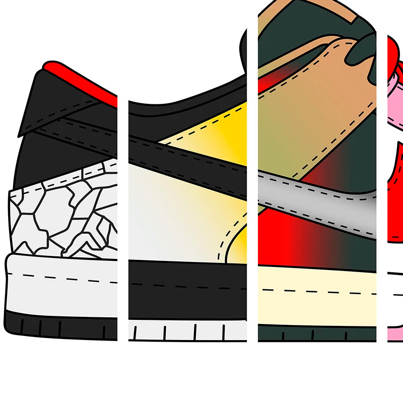 Inspirational sneakerhead quote wall art for sneaker lovers and collectors