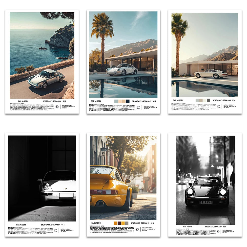 Supercar canvas wall art print for modern home and office decor