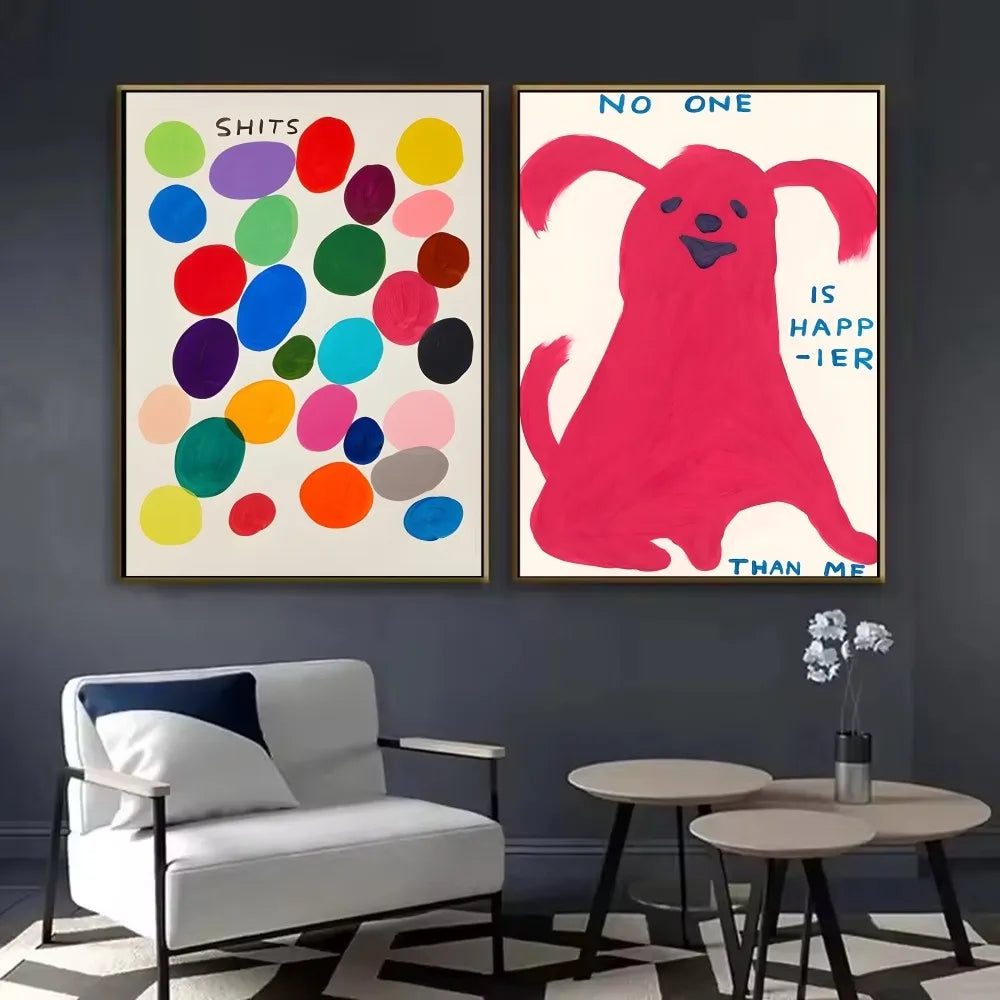Waterproof abstract art poster for bars and home interiors