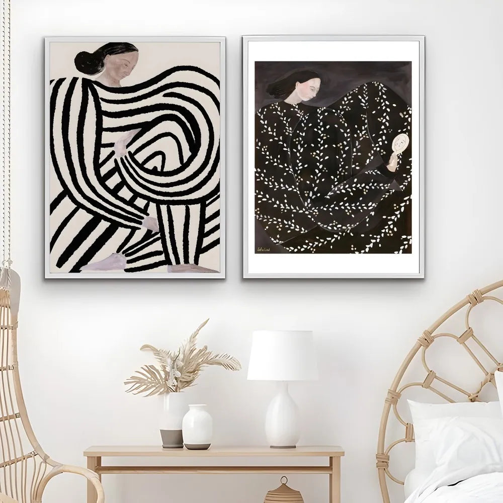 Waterproof sticky wall art print for contemporary interiors