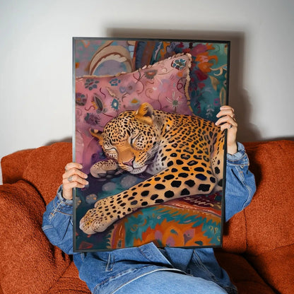 Funny Black Cat & Leopard
