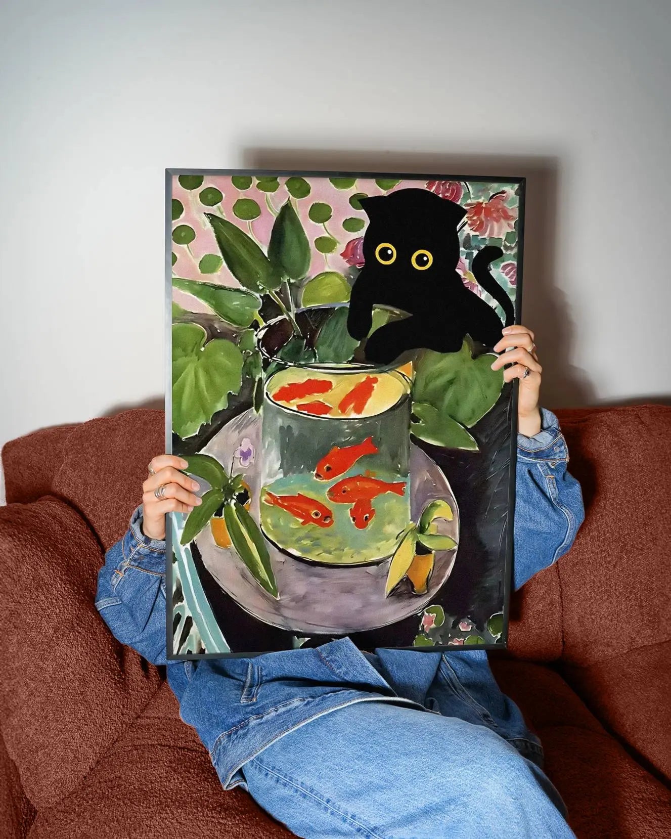 Funky Black Cat