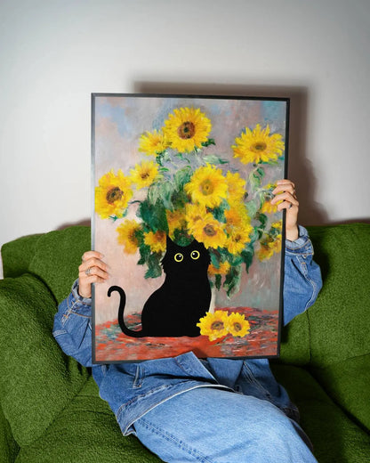 Funky Black Cat