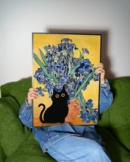 Funky Black Cat
