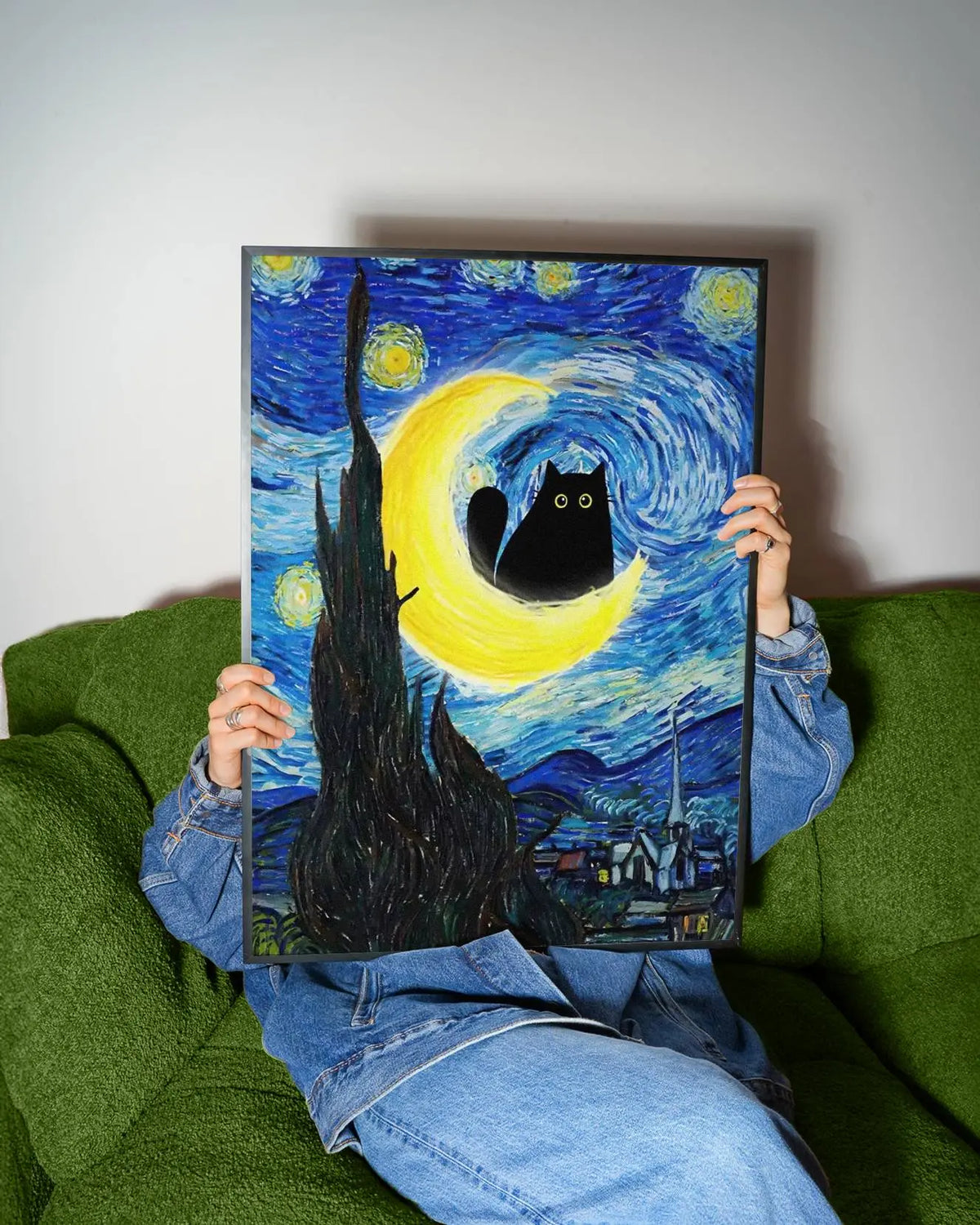 Funky Black Cat