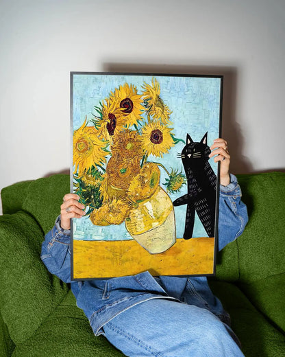 Funky Black Cat