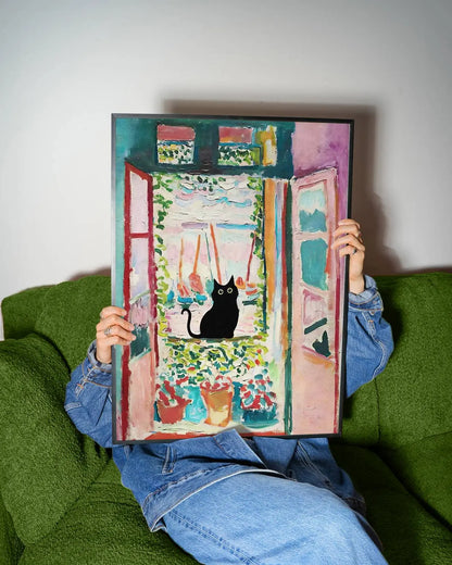 Funky Black Cat