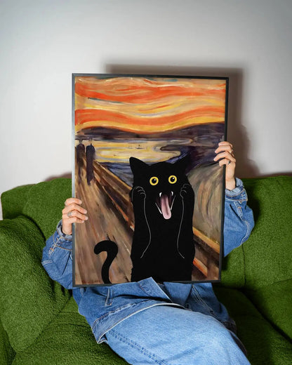 Funky Black Cat