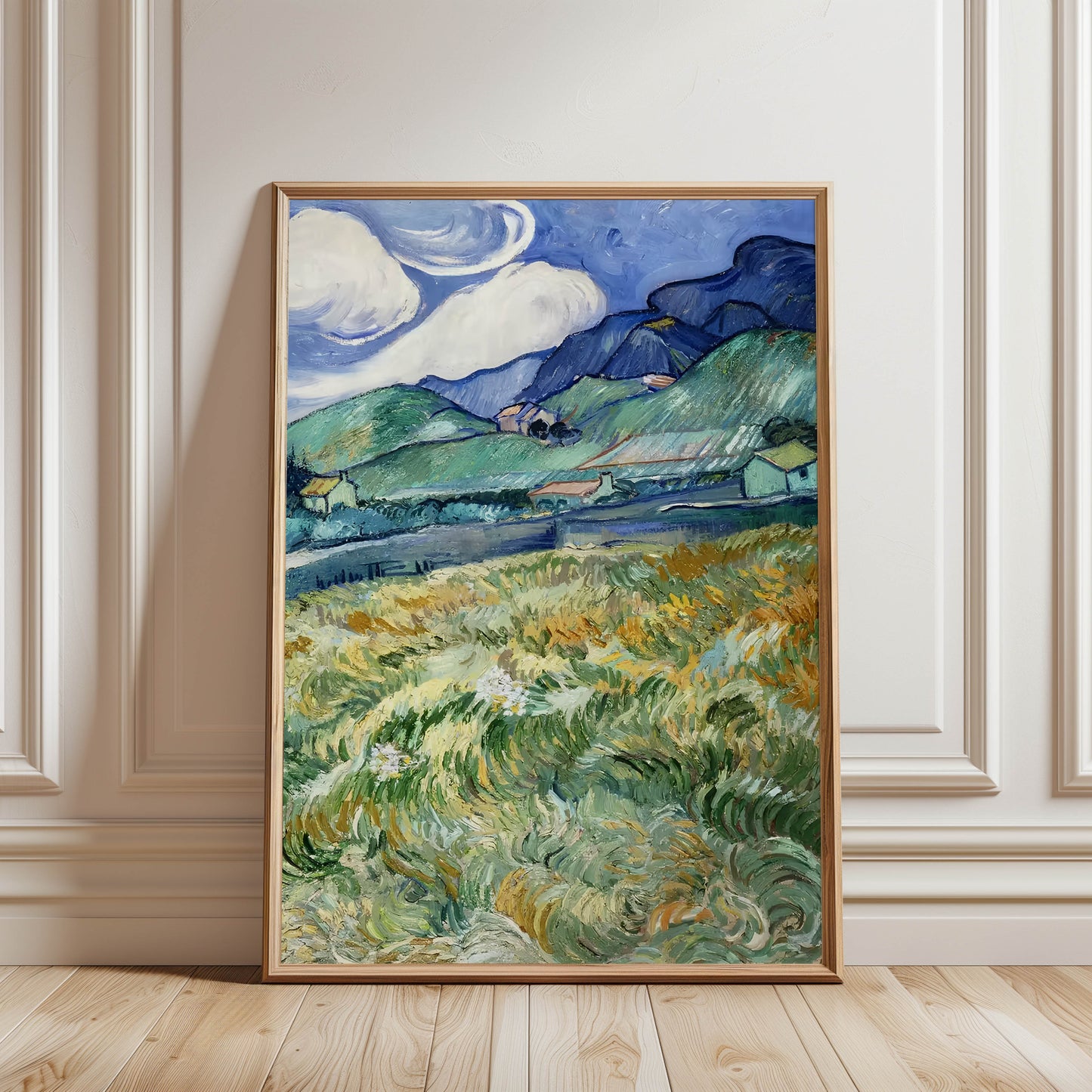 Wheat Field with Mountains