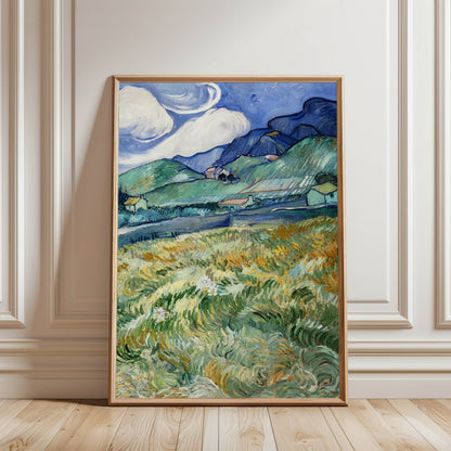 Wheat Field with Mountains