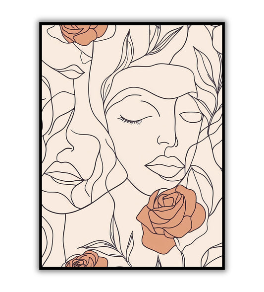 Floral Elegance art print for sophisticated home decor.