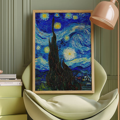 The Starry Night with Cypress