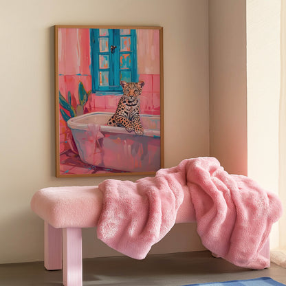 Leopard Pink Bath
