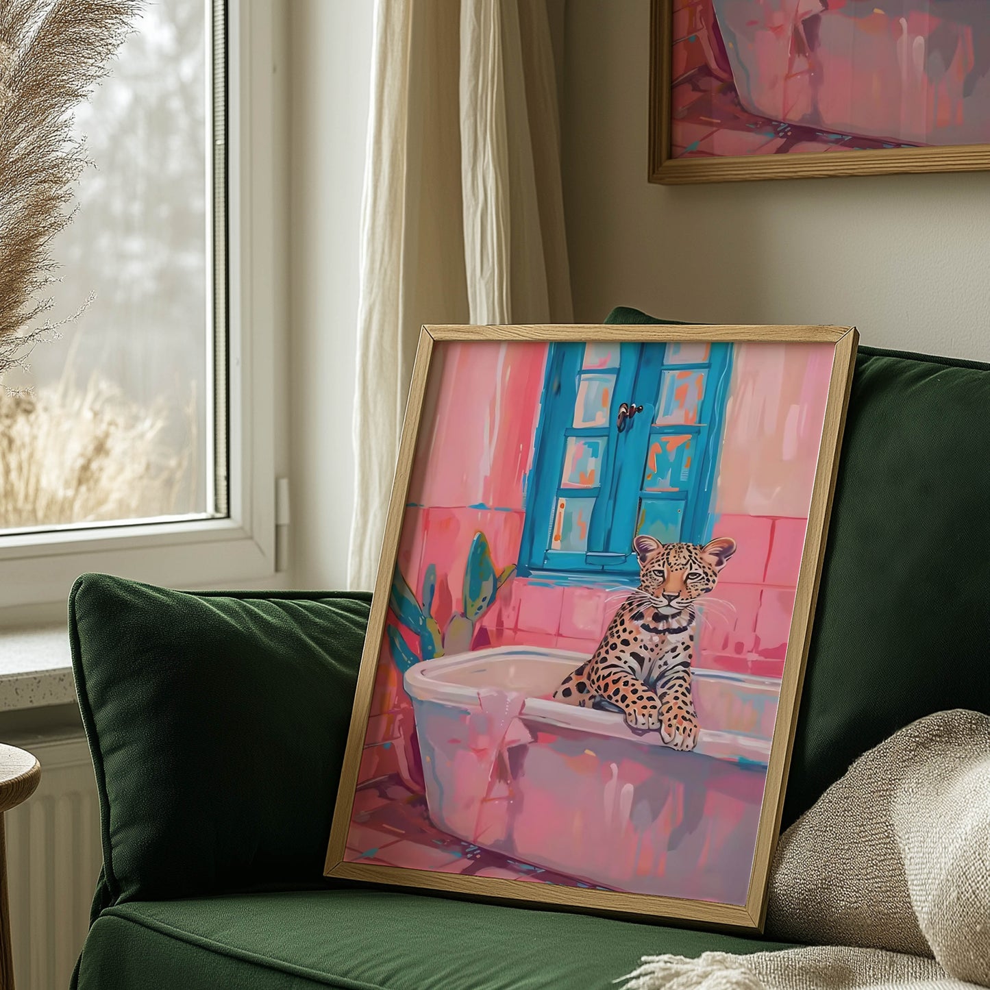 Leopard Pink Bath