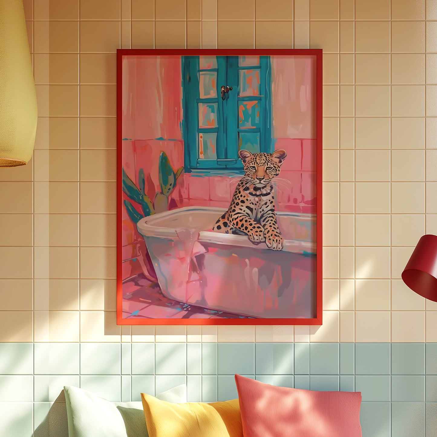 Leopard Pink Bath