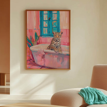 Leopard Pink Bath