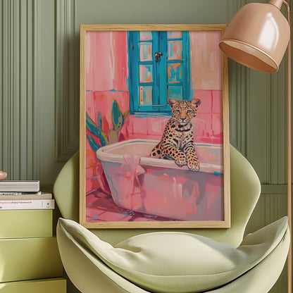 Leopard Pink Bath