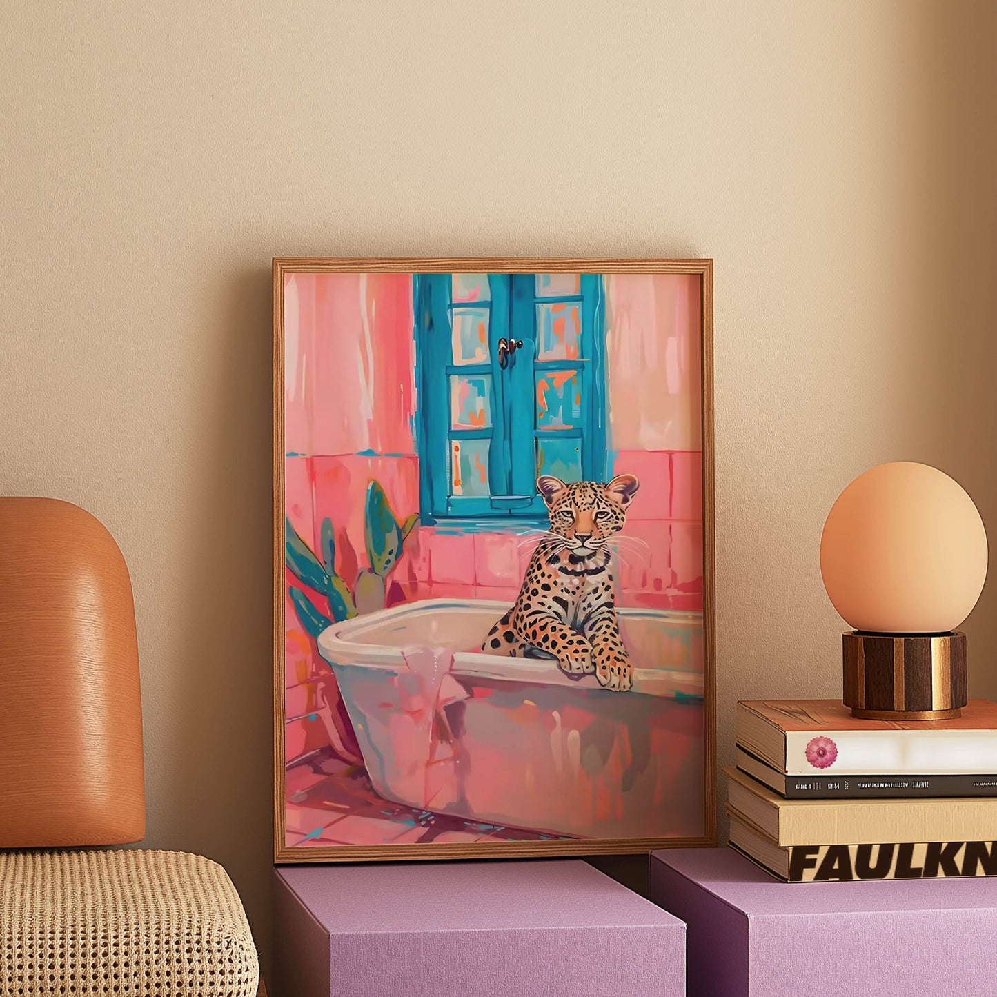 Leopard Pink Bath
