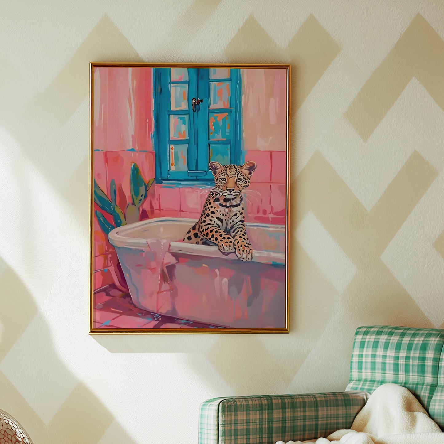 Leopard Pink Bath