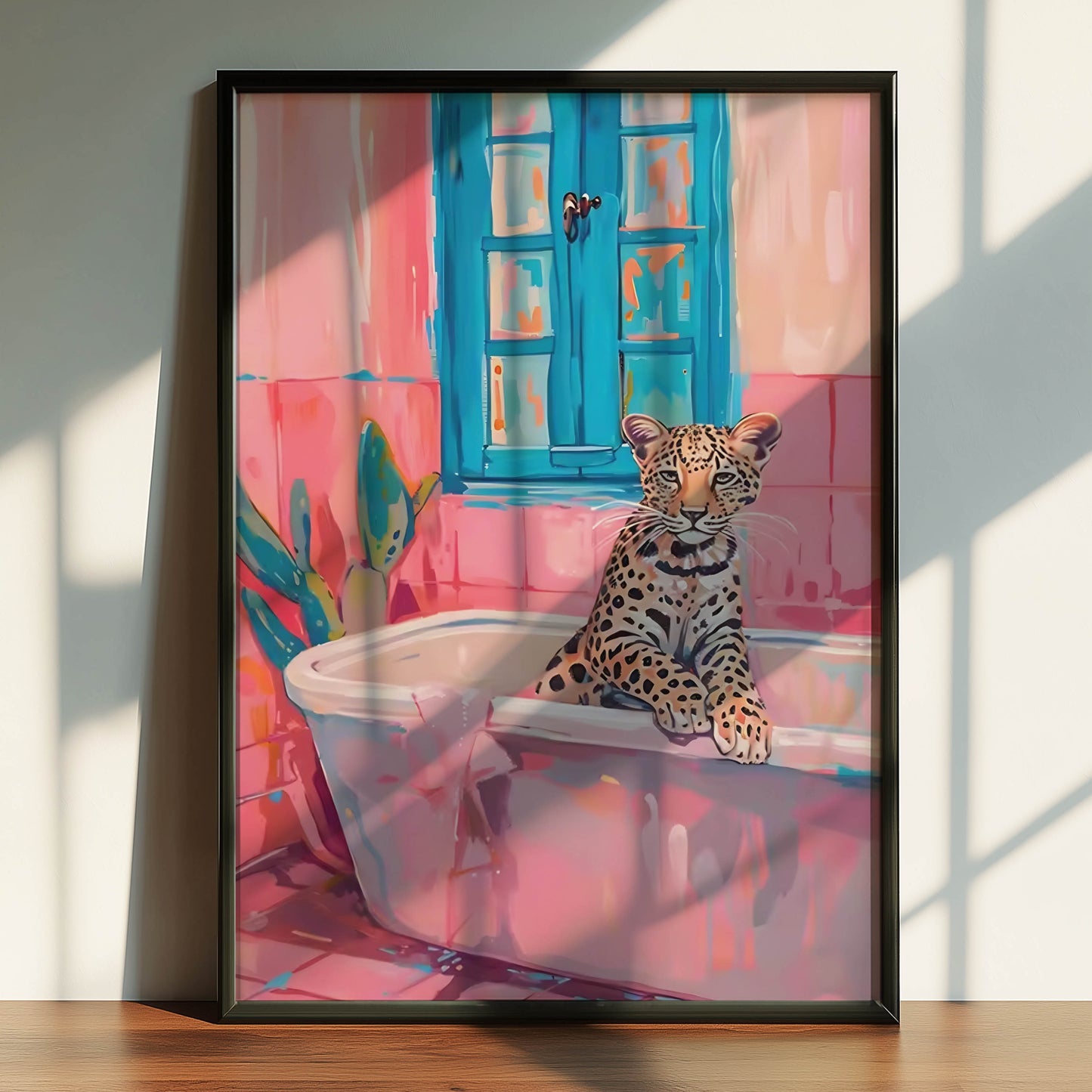 Leopard Pink Bath