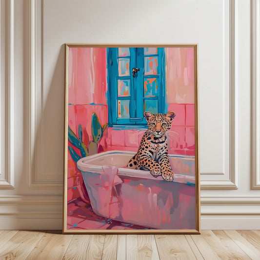 Leopard Pink Bath
