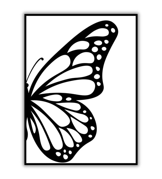 Butterfly wing nature poster featuring butterfly wing