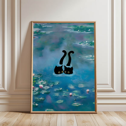 Cats Lily Pond