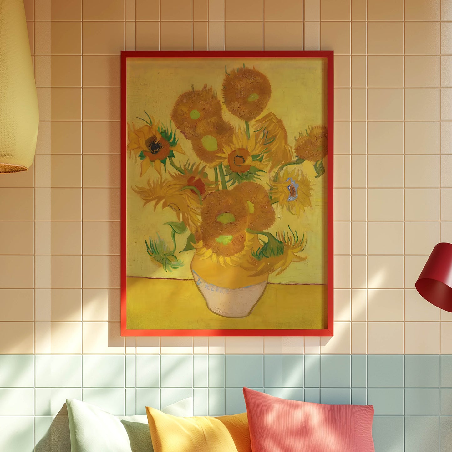 Sunflowers Yellow Background