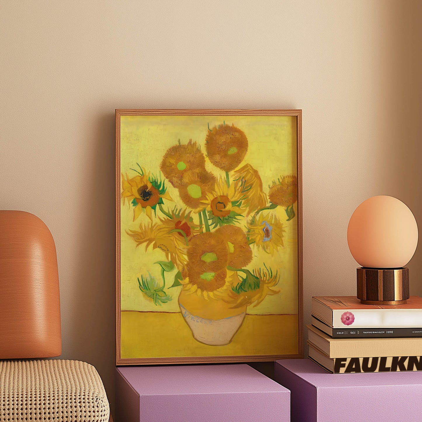Sunflowers Yellow Background