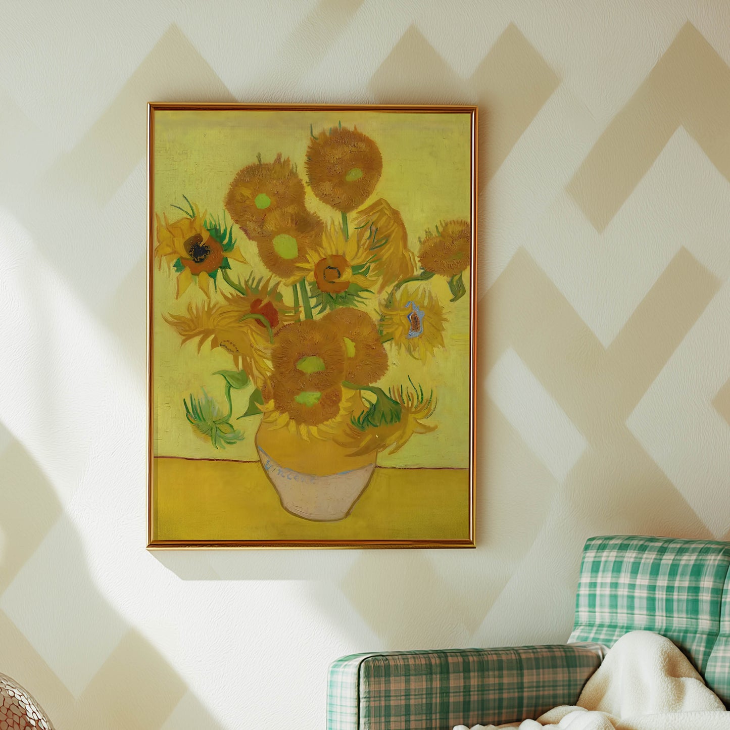 Sunflowers Yellow Background