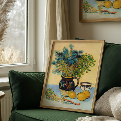 Vase with Thistles and Lemons