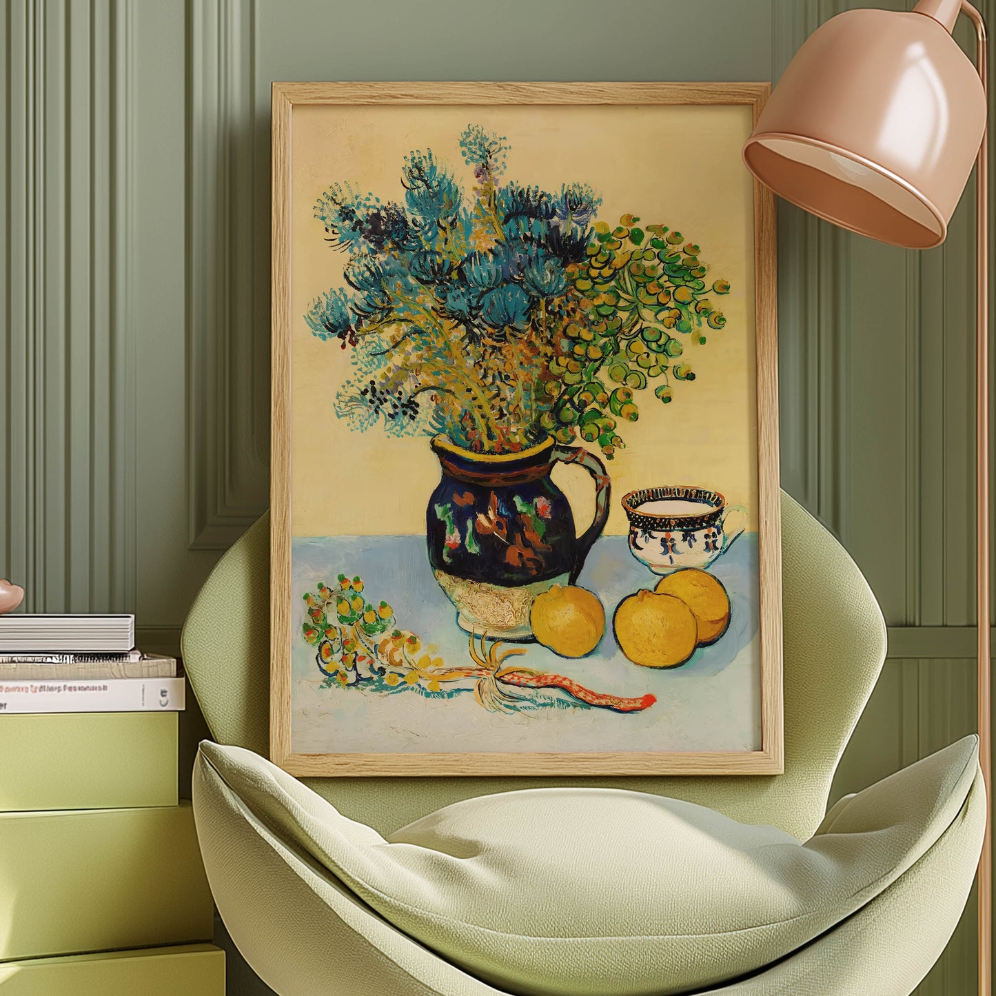 Vase with Thistles and Lemons
