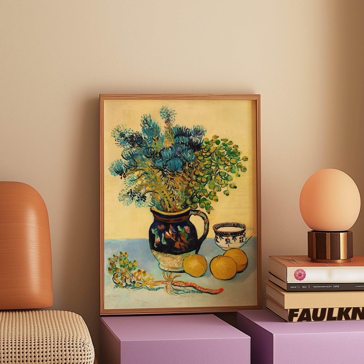 Vase with Thistles and Lemons