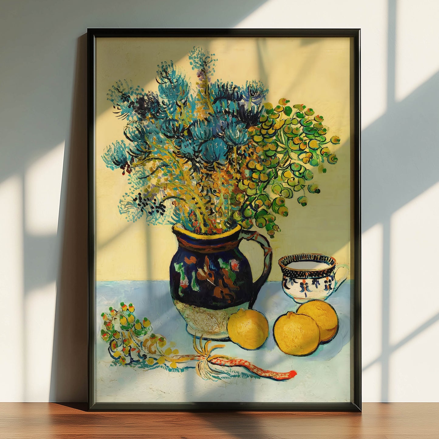 Vase with Thistles and Lemons