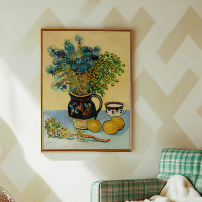 Vase with Thistles and Lemons