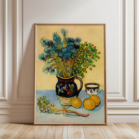 Vase with Thistles and Lemons