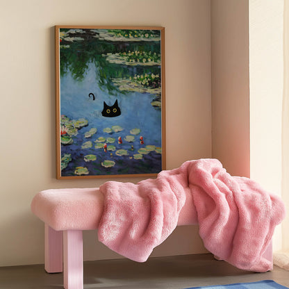 Cat Monet Pond