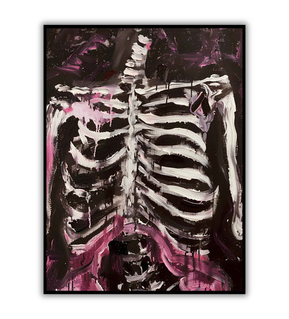 Gothic Ribcage printable poster. Available for purchase as a physical poster or digital download