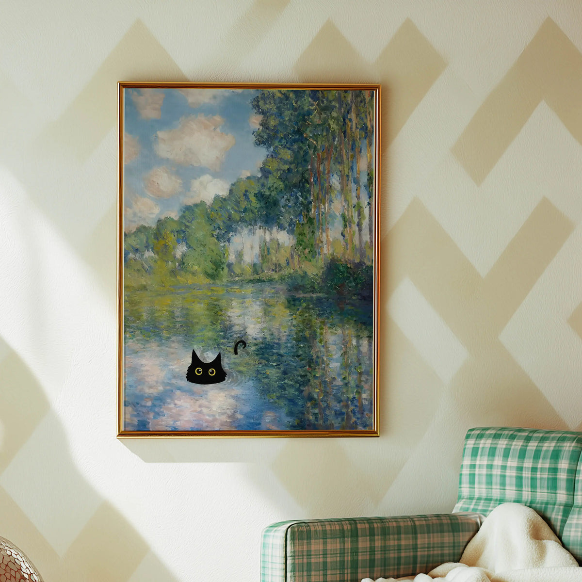 Funky Black Cat