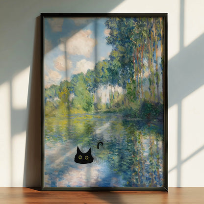 Funky Black Cat