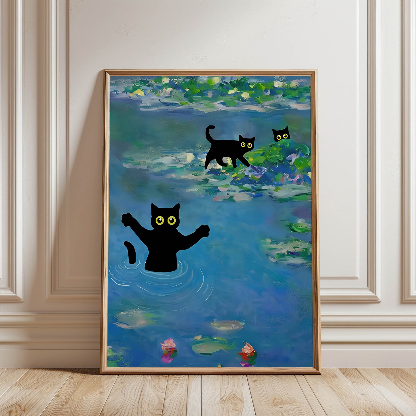 Cats Water Lilies